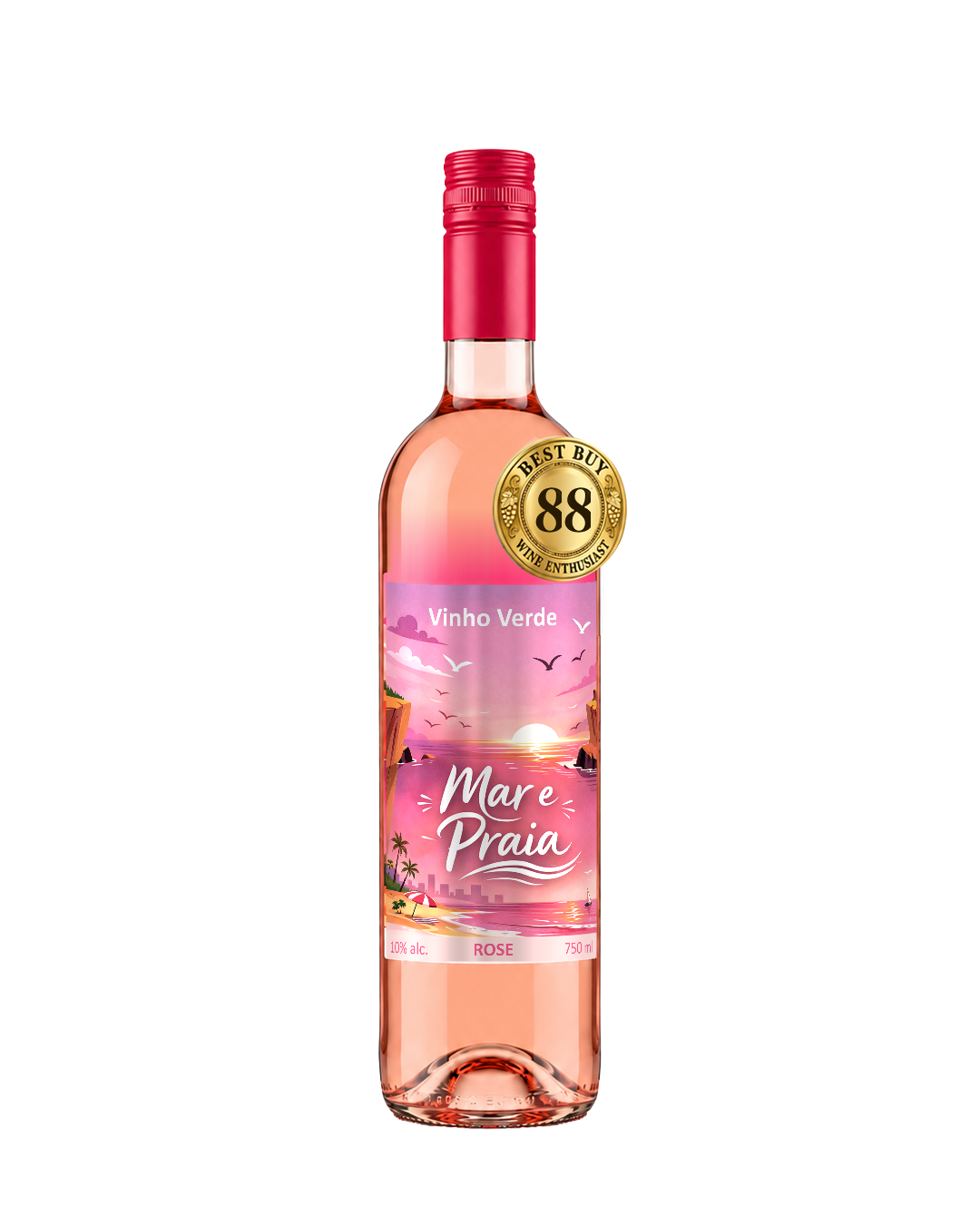 Mar e Praia Rosé — Vino rosato, DOC Vinho Verde, Portogallo